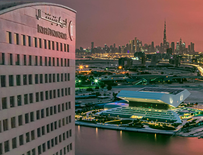 Exterior of Intercontinental Dubai Festival City