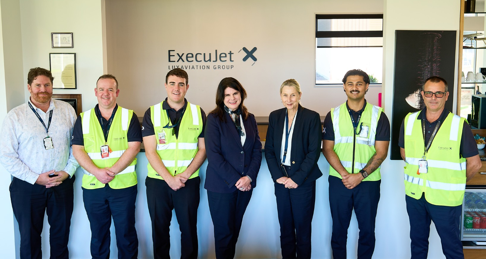 The ExecuJet Auckland team following the FBO's achievement of IS-BAH Stage I accreditation.